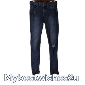 Lucky Brand Jeans Women's Size 00 24 Blue Skinny Jeans Ava Skinny Ankle